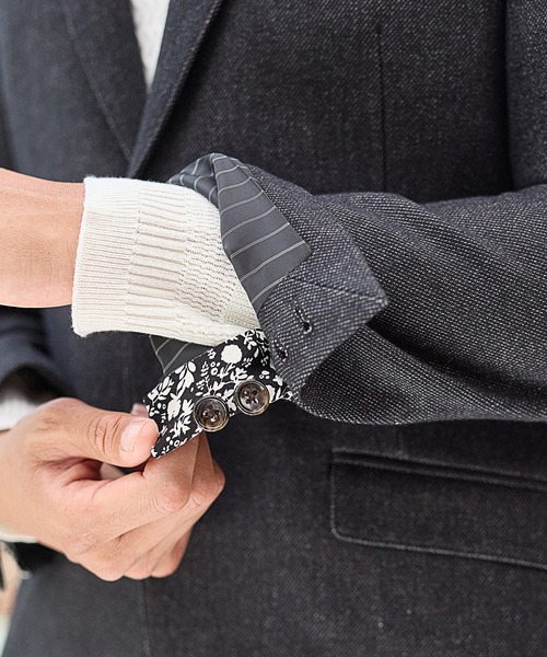 UNION STATION（ユニオンステーション）の「【EFFORTLESS】メランジカルゼテーラードジャケット<セットアップ対応>（テーラードジャケット・メンズ・チャコールグレー/ネイビー・LL/S/M/L）」の10枚目の写真