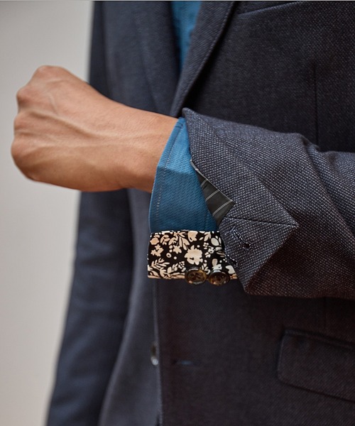 UNION STATION（ユニオンステーション）の「【EFFORTLESS】メランジカルゼテーラードジャケット<セットアップ対応>（テーラードジャケット・メンズ・チャコールグレー/ネイビー・LL/S/M/L）」の19枚目の写真