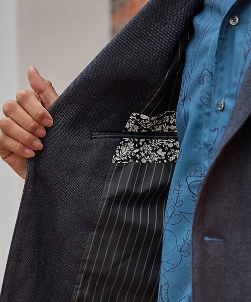 UNION STATION（ユニオンステーション）の「【EFFORTLESS】メランジカルゼテーラードジャケット<セットアップ対応>（テーラードジャケット・メンズ・チャコールグレー/ネイビー・LL/S/M/L）」の22枚目の写真