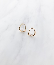 ドロップパールモチーフピアス