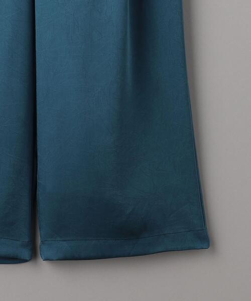 BEAUTY&YOUTH UNITED ARROWS（ビューティーアンドユースユナイテッドアローズ）の「ポリエステルサテン タックパンツ -ウォッシャブル-（その他パンツ・レディース・コバルトブルー/イエロー/オフホワイト・S/M）」の14枚目の写真