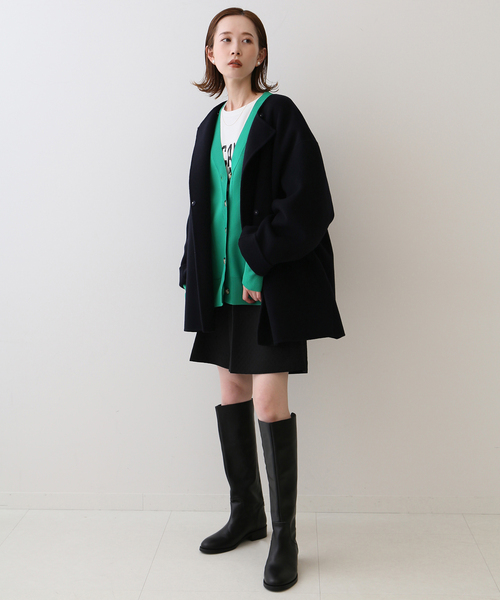 SLOBE IENA(スローブイエナ)の「キルトジャガードタックキュロット(その他パンツ・レディース・ブラック・38/36)」の3枚目の写真
