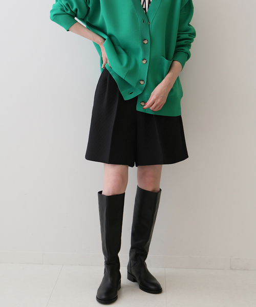 SLOBE IENA(スローブイエナ)の「キルトジャガードタックキュロット(その他パンツ・レディース・ブラック・38/36)」の9枚目の写真