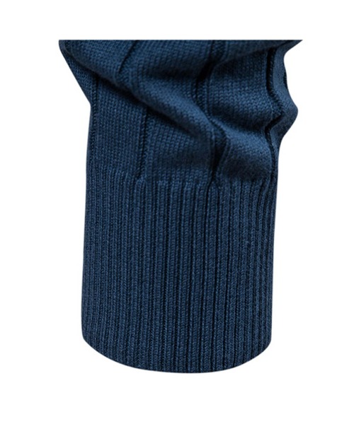 【セール】ゴルフ ジップアップ バスク編み ニットジャケット ゴルフウェア メンズ（ゴルフグッズ）｜TopIsm（トップイズム）