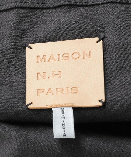 MAISON N.H PARIS（メゾンエヌアッシュパリ）の「【別注】＜ MAISON N.H PARIS ＞ メッシュ バッグ（ハンドバッグ・レディース・ブラック/オフホワイト・FREE）」の6枚目の写真