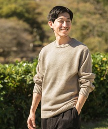 ITEMS URBANRESEARCH | マシンウォッシャブル クルーネックカノコニット(ニット/セーター)
