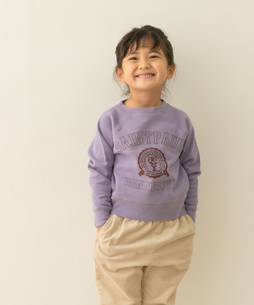 URBAN RESEARCH DOORS（アーバンリサーチドアーズ）の「『親子リンク』カレッジロゴスウェットプルオーバー(KIDS)（スウェット・キッズ・グレー系その他/ブラウン/パープル・120/135/105/150）」の15枚目の写真