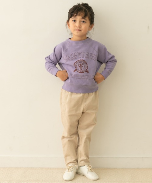 URBAN RESEARCH DOORS（アーバンリサーチドアーズ）の「『親子リンク』カレッジロゴスウェットプルオーバー(KIDS)（スウェット・キッズ・グレー系その他/ブラウン/パープル・120/135/105/150）」の14枚目の写真