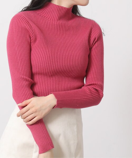 RAY CASSIN（レイカズン）の「ハイネックニットプルオーバー（ニット/セーター・レディース・イエロー/キナリ/グリーン/ピンク/ブラック・FREE）」の5枚目の写真