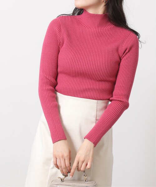 RAY CASSIN（レイカズン）の「ハイネックニットプルオーバー（ニット/セーター・レディース・イエロー/キナリ/グリーン/ピンク/ブラック・FREE）」の21枚目の写真