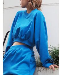 EVRIS | ショートスウェットトップス【セットアップ着用可能】(スウェット)