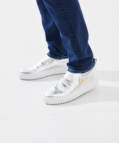 alfredoBANNISTER（アルフレッドバニスター）の「【シルバー】ソフトレザー ボリュームスニーカー（スニーカー・メンズ・シルバー・40/41/42/43）」の12枚目の写真