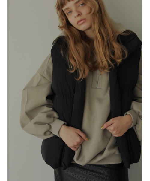 AMAIL（アマイル）の「Box pon ダウンベスト（ダウンベスト・レディース・ホワイト/ブラック・FREE）」の18枚目の写真