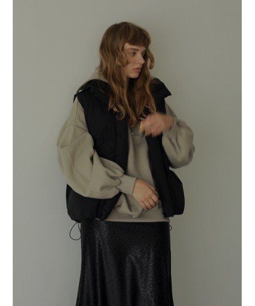 AMAIL（アマイル）の「Box pon ダウンベスト（ダウンベスト・レディース・ホワイト/ブラック・FREE）」の16枚目の写真