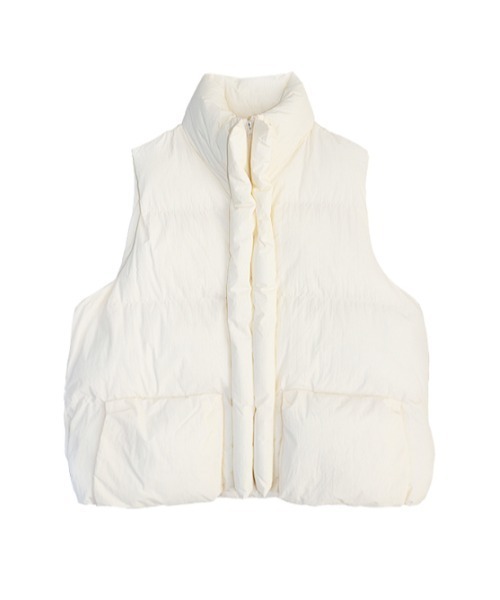 AMAIL（アマイル）の「Box pon ダウンベスト（ダウンベスト・レディース・ホワイト/ブラック・FREE）」の17枚目の写真