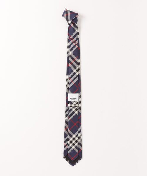 BURBERRY(バーバリー)の「BURBERRY CLASSIC CUT VINTAGE CHECK TIE バーバリー クラシックカット ヴィンテージチェック シルクタイ(ネクタイ・メンズ・ネイビー・ONE SIZE)」の2枚目の写真