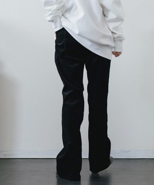 Lee（リー）の「Lee/リー AMERICAN STANDARD BOOT CUT ブーツカット フレア（チノパンツ・メンズ・ダークブラウン/アイボリー/ブラック/マスタード/アクア・34/32/30/28）」の8枚目の写真