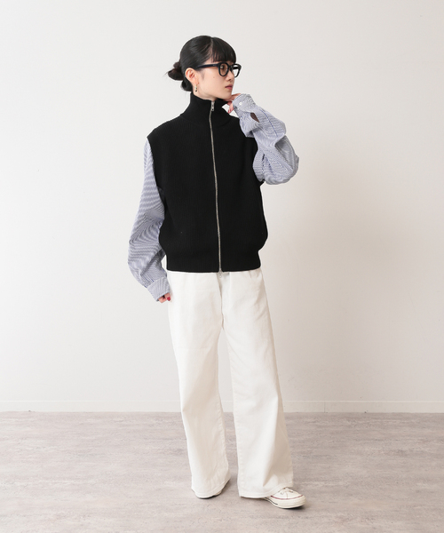 UNFOLLOW（アンフォロー）の「【FOLL / フォル】ドライバーズニットベスト（ベスト・メンズ・ブラック/ベージュ・3/2）」の21枚目の写真