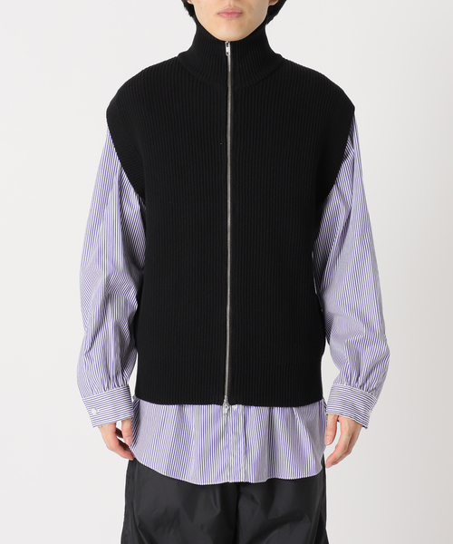 UNFOLLOW（アンフォロー）の「【FOLL / フォル】ドライバーズニットベスト（ベスト・メンズ・ブラック/ベージュ・3/2）」の10枚目の写真