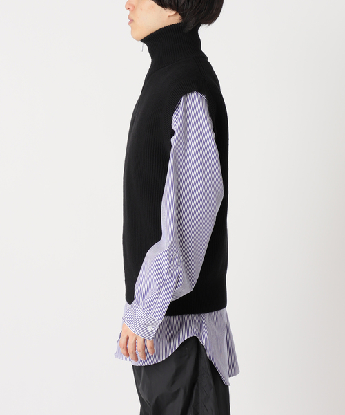 UNFOLLOW（アンフォロー）の「【FOLL / フォル】ドライバーズニットベスト（ベスト・メンズ・ブラック/ベージュ・3/2）」の11枚目の写真