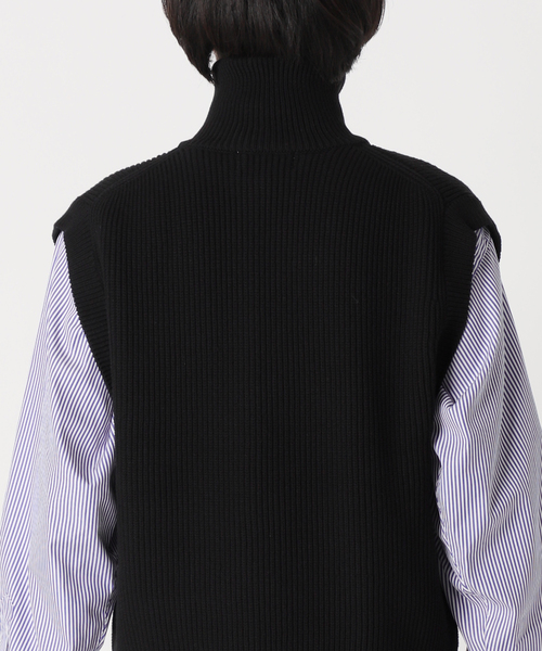 UNFOLLOW（アンフォロー）の「【FOLL / フォル】ドライバーズニットベスト（ベスト・メンズ・ブラック/ベージュ・3/2）」の12枚目の写真