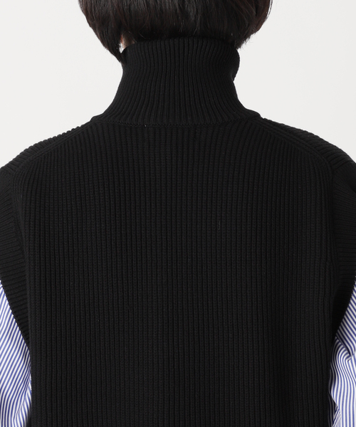 UNFOLLOW（アンフォロー）の「【FOLL / フォル】ドライバーズニットベスト（ベスト・メンズ・ブラック/ベージュ・3/2）」の13枚目の写真