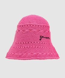 GANNI（ガニー）の「Cotton Crochet Bucket Hat Solid（ハット）」 - WEAR