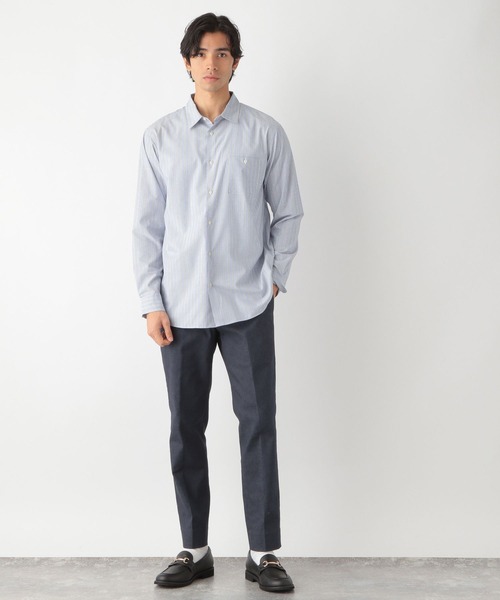 GLOBAL WORK(グローバルワーク)の「アーバンデニムスラックス/171893(スラックス・メンズ・ホワイト/ダークブルー・SMALL/X-LARGE/MEDIUM/LARGE)」の6枚目の写真