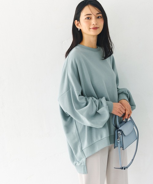 coca（coca）（コカ）の「スーパービッグシルエットスウェット（スウェット・レディース・ライトピンク/グレー/ベージュ/ライトブルー/ブラック/ホワイト・M/L）」の19枚目の写真