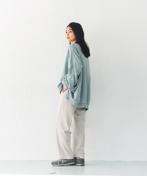 coca（coca）（コカ）の「スーパービッグシルエットスウェット（スウェット・レディース・ライトピンク/グレー/ベージュ/ライトブルー/ブラック/ホワイト・M/L）」の20枚目の写真