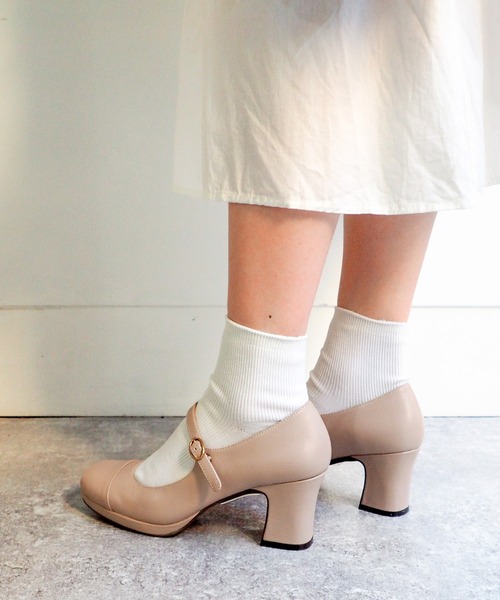 あしながおじさん 厚底 ストラップパンプス 6701529 本革 レザー スクエアトゥ 幅広 パンプス 卒業式 入学式 レディース 靴 歩きやすい あしながおじさん 厚底 ストラップパンプス 6701529 本革