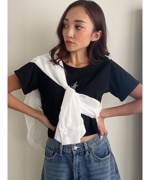 DURAS(デュラス)の「サイドカットデニムワイドパンツ(デニムパンツ・レディース・インディゴブルー・MEDIUM/SMALL)」の11枚目の写真