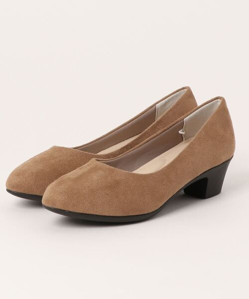 ASBee（アスビー）の「ALL DAY Walk オールデイウォーク レディース アーモンドトゥウォーキングパンプス プレーン フォーマル オフィス コンフォート 215（パンプス・レディース・ブラック×ブラック/ベージュ/ネイビー・25.0cm/24.0cm/24.5cm/21.5cm/22.0cm/23.0cm/26.0cm/23.5cm/25.5cm/22.5cm/21.0cm）」の3枚目の写真