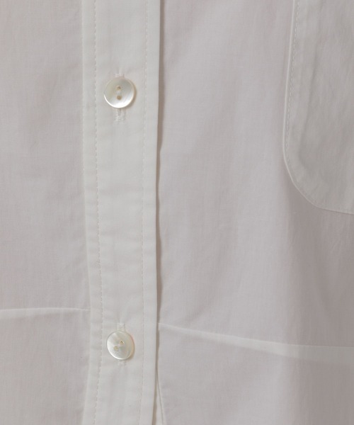 OFAKIND(オフアカインド)の「OFAKIND / フロントカーブシャツ(シャツ/ブラウス・レディース・ホワイト/グレー・1/0)」の22枚目の写真
