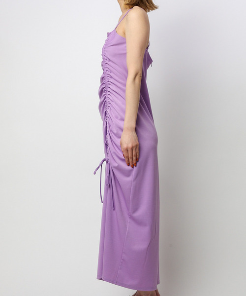 SPIRALGIRL（スパイラルガール）の「ギャザーマキシキャミワンピース（ワンピース・レディース・パープル/ブラック・FREE）」の21枚目の写真