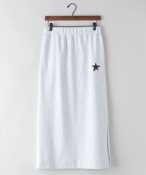 CONVERSE（コンバース）の「【CONVERSE/コンバース】　なこなこカップルコラボ　スリットタイト ナロー スカート（スカート・レディース・グレー/ブラック/アイボリー・LARGE/MEDIUM）」の6枚目の写真