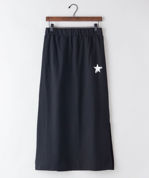 CONVERSE（コンバース）の「【CONVERSE/コンバース】　なこなこカップルコラボ　スリットタイト ナロー スカート（スカート・レディース・グレー/ブラック/アイボリー・LARGE/MEDIUM）」の4枚目の写真