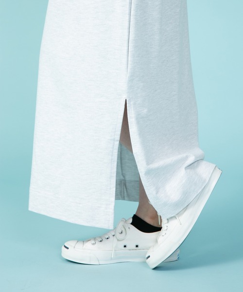 CONVERSE（コンバース）の「【CONVERSE/コンバース】　なこなこカップルコラボ　スリットタイト ナロー スカート（スカート・レディース・グレー/ブラック/アイボリー・LARGE/MEDIUM）」の22枚目の写真