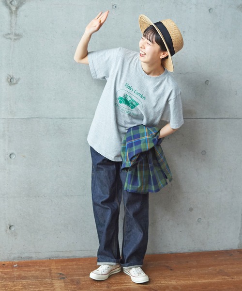 PAR ICI（パーリッシィ）の「FINLEY CARRIERS Tシャツ（Tシャツ/カットソー・レディース・杢グレー/ホワイト/ネイビー・FREE）」の22枚目の写真