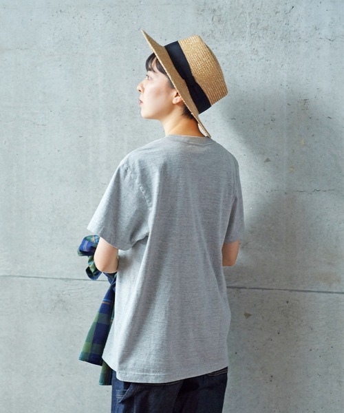 PAR ICI（パーリッシィ）の「FINLEY CARRIERS Tシャツ（Tシャツ/カットソー・レディース・杢グレー/ホワイト/ネイビー・FREE）」の18枚目の写真