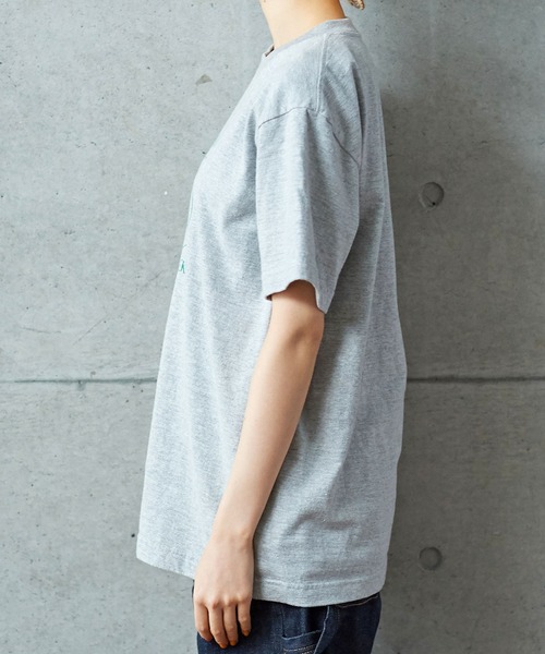 PAR ICI（パーリッシィ）の「FINLEY CARRIERS Tシャツ（Tシャツ/カットソー・レディース・杢グレー/ホワイト/ネイビー・FREE）」の8枚目の写真