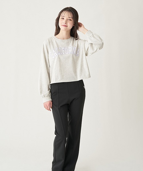 LOVETOXIC(ラブトキシック)の「カットジョーゼットフレアパンツ(その他パンツ・キッズ・ブラック/ライトグリーン・S/M/SS/L)」の10枚目の写真