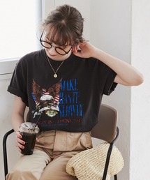 ANGIE | イーグルプリントTシャツ（半袖）(Tシャツ/カットソー)