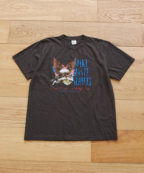 ANGIE(アンジー)の「イーグルプリントTシャツ(半袖)(Tシャツ/カットソー・レディース・ダークグレー/ホワイト・MEDIUM/LARGE)」の11枚目の写真
