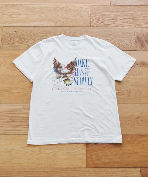 ANGIE(アンジー)の「イーグルプリントTシャツ(半袖)(Tシャツ/カットソー・レディース・ダークグレー/ホワイト・MEDIUM/LARGE)」の13枚目の写真