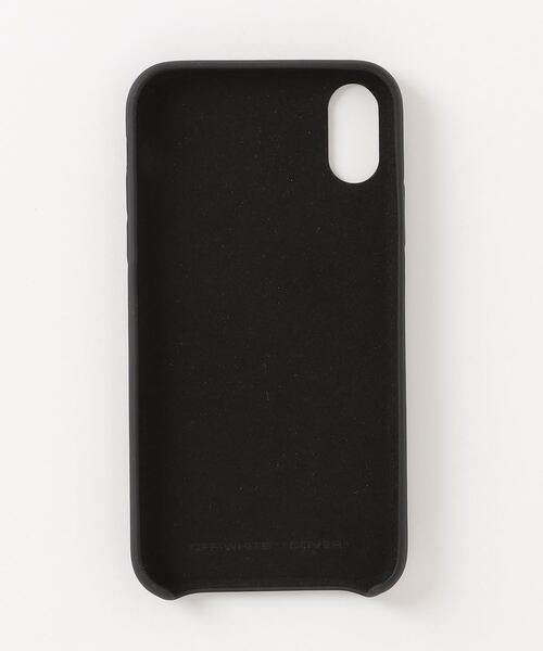 off white（オフホワイト）の「【OFF-WHITE】 オフホワイト スマートフォンケース AIRPORT TAPE IPHONE XR COVER アローロゴ（スマホケース/カバー・メンズ・ブラック・FREE）」の2枚目の写真