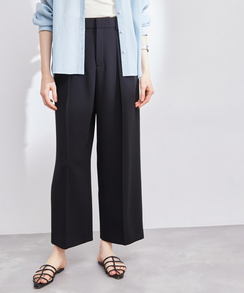 ROPE'（ロペ）の「【洗える】ハイウエストワイドスラックスパンツ（その他パンツ・レディース・ベージュ/ブラック/グリーン・38/36）」の2枚目の写真