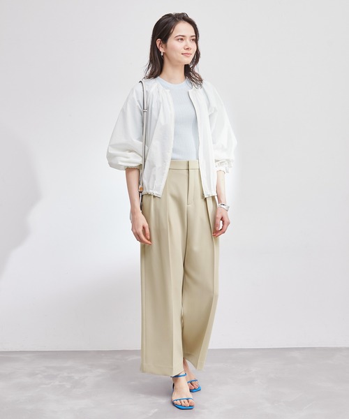 ROPE'（ロペ）の「【洗える】ハイウエストワイドスラックスパンツ（その他パンツ・レディース・ベージュ/ブラック/グリーン・38/36）」の5枚目の写真