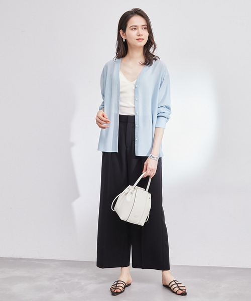 ROPE'（ロペ）の「【洗える】ハイウエストワイドスラックスパンツ（その他パンツ・レディース・ベージュ/ブラック/グリーン・38/36）」の20枚目の写真