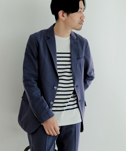 ITEMS URBANRESEARCH（アイテムズ アーバンリサーチ）の「『セットアップ対応』レギュラーフィット TRストレッチジャケット（セットアップ・メンズ・ブラック/ネイビー/ベージュ・LARGE/MEDIUM）」の5枚目の写真